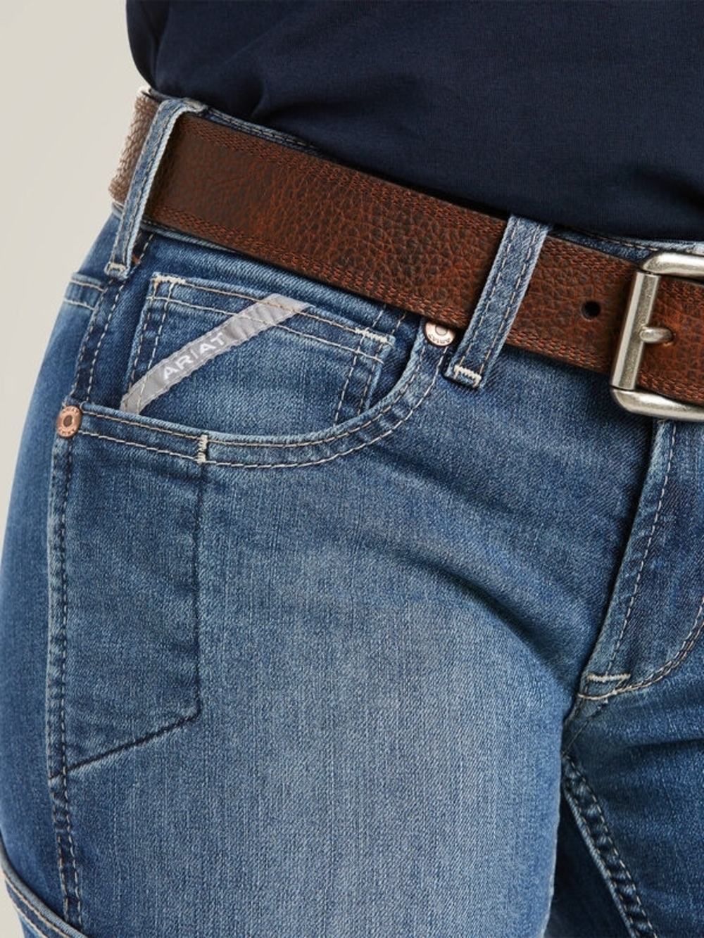 Women’s Ariat Rebar Carpenter Bootcut Jeans Mid-Rise - Picture 3 of 7